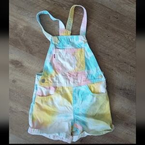 Levi's Kids Pastel Tie-Dye Overalls